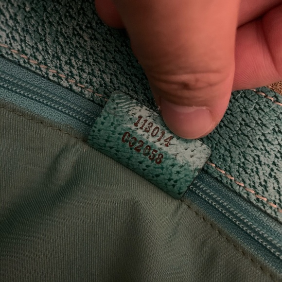 Gucci Canvas/Leather Flap Satchel Limited Turqu - Picture 10 of 12